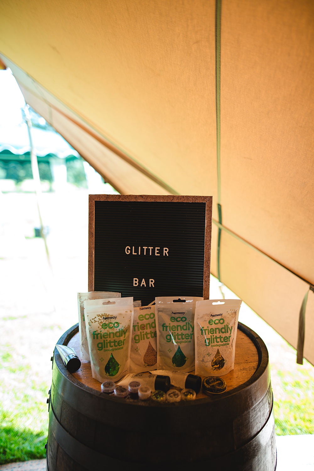 Camp Katur Wedding Alex Bates Photography Glitter Bar