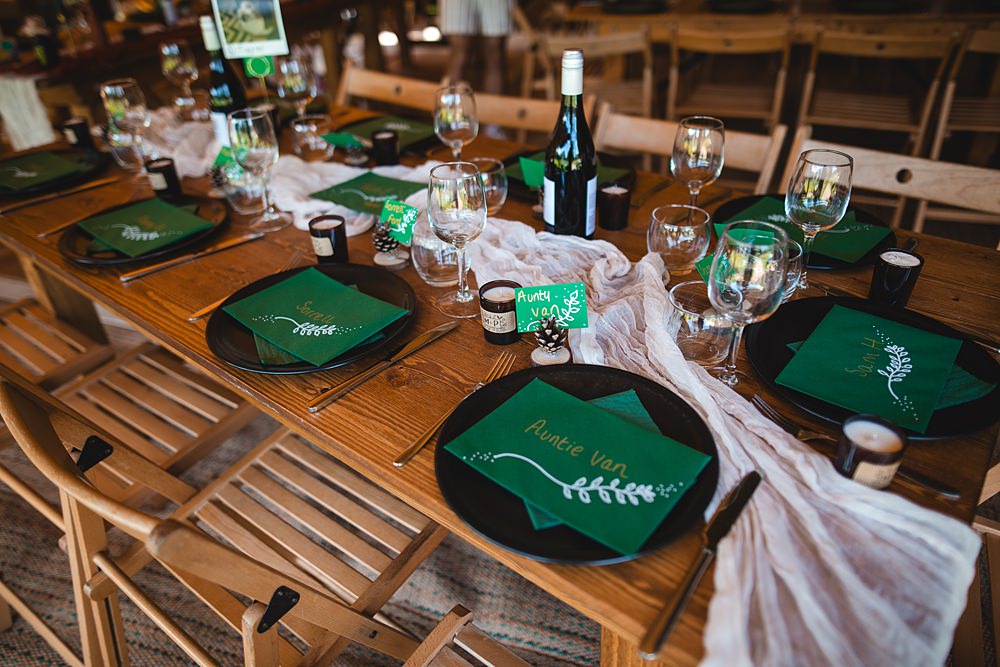 Camp Katur Wedding Alex Bates Photography Long Table Colourful Candles Runner Decor