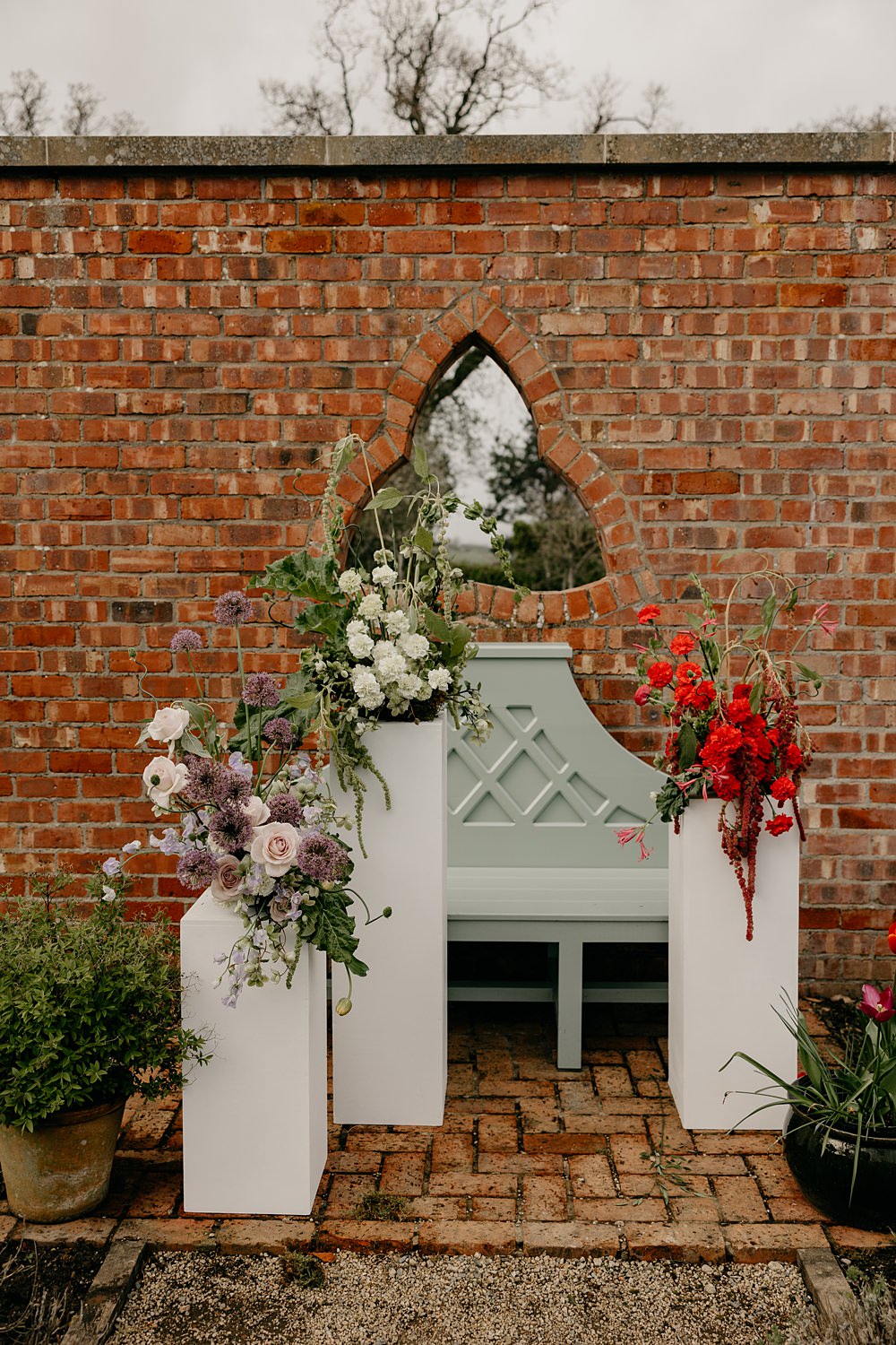 County Down Country House Wedding Iain Irwin Photography Plinth Flowers Ceremony Outdoor