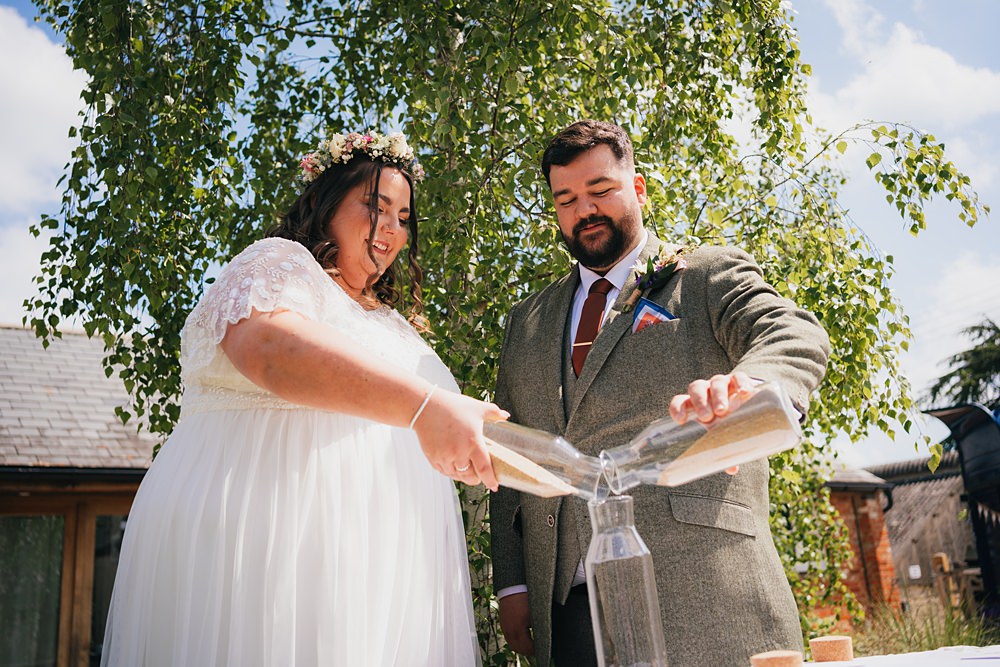 Goodlake Barns Wedding Becky Weir Photography Sand Pouring Ceremony Ritual