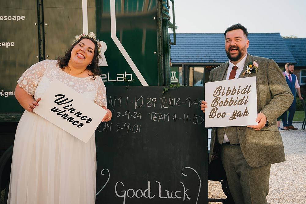 Goodlake Barns Wedding Becky Weir Photography Escape Room Game Entertainment