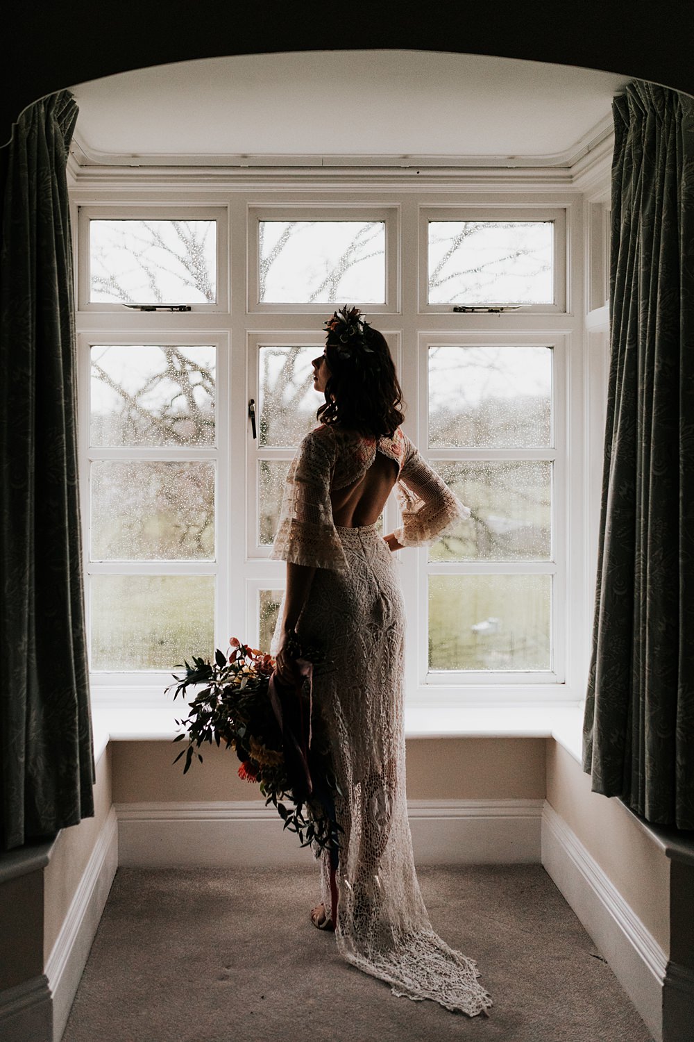 Lordington Park Wedding Ideas Lucy Davis Photography Bride Dress Crochet Embroidery Tassel
