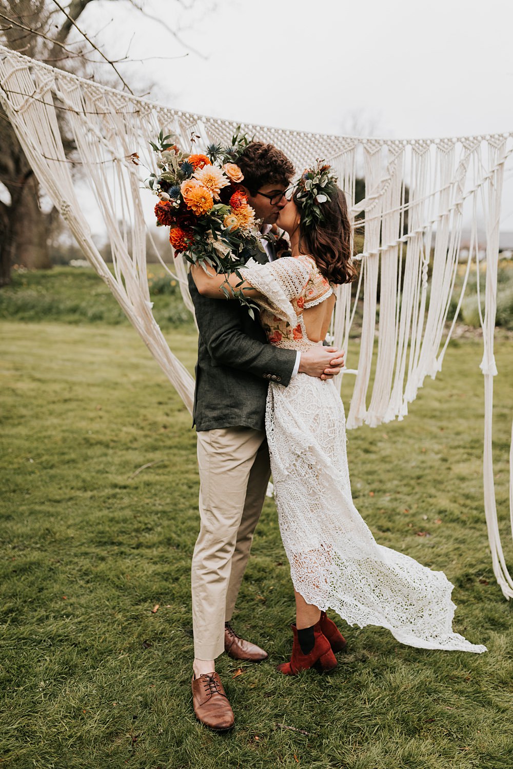 Lordington Park Wedding Ideas Lucy Davis Photography Macrame Backdrop