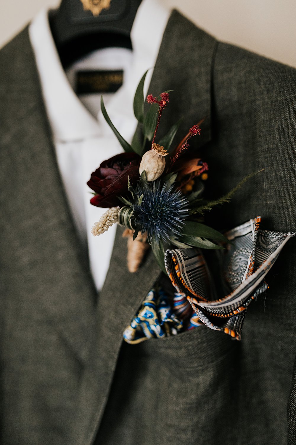 Lordington Park Wedding Ideas Lucy Davis Photography Groom Buttonhole Flowers Thistle