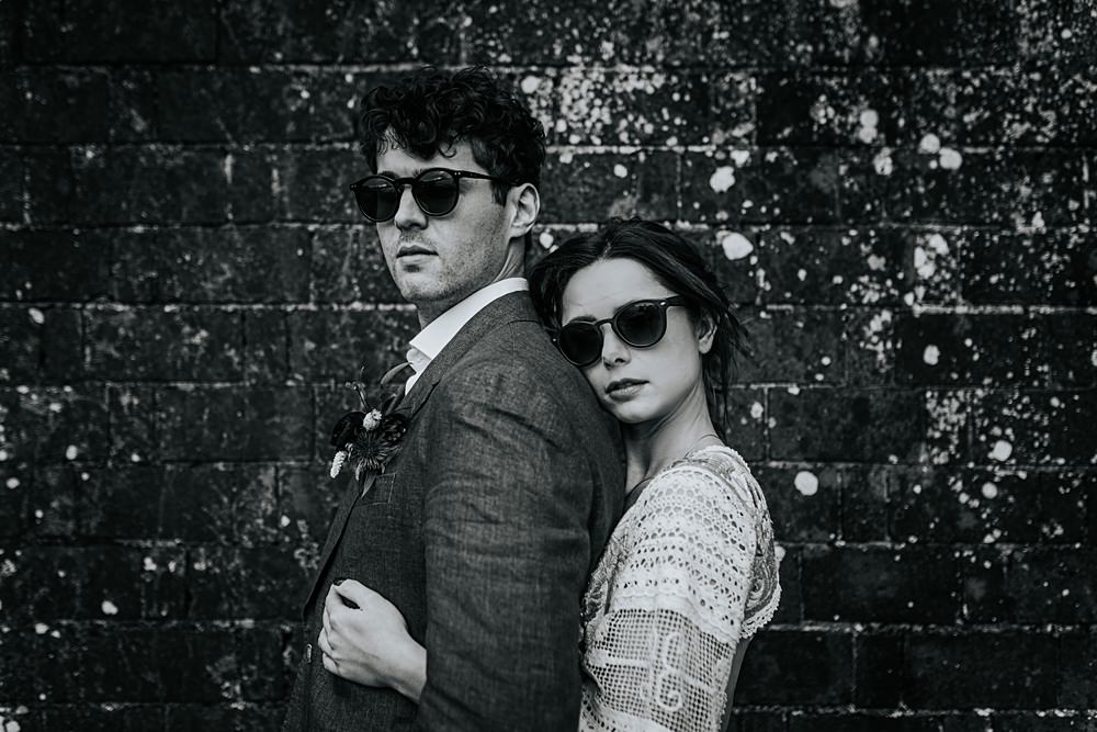 Lordington Park Wedding Ideas Lucy Davis Photography Bride Groom Sunglasses