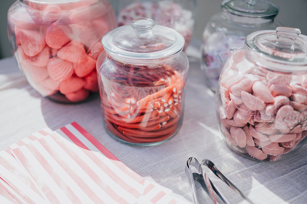 Personal Back Garden Wedding Emma Mcnair Photography Sweet Jars Table