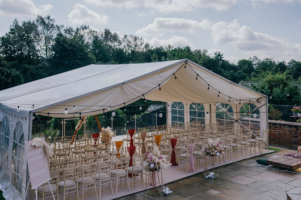 Personal Back Garden Wedding Emma Mcnair Photography Marquee Tent Ceremony