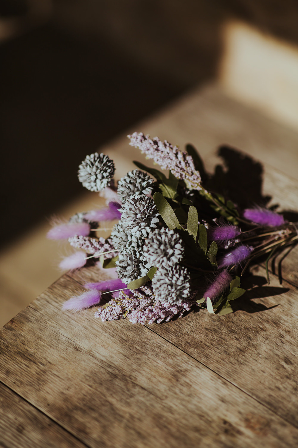 Starry Wedding Steven Haddock Photographer Purple Flower Buttonhole