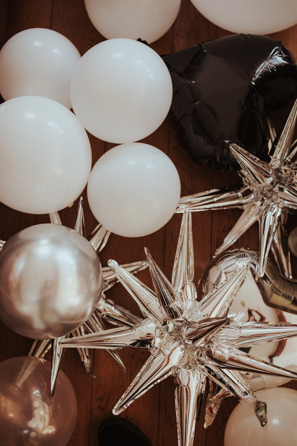 Starry Wedding Steven Haddock Photographer Bridal Prep Decor Balloons