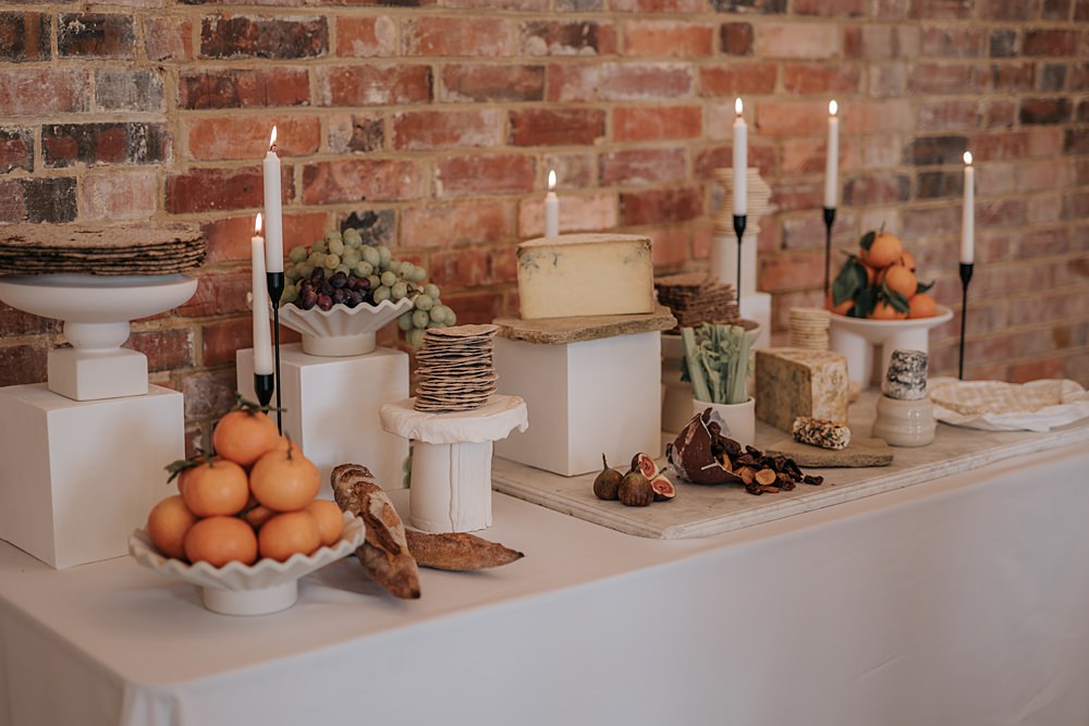 Chic Monochrome Wedding Inspiration Emma Collyer Photography Savoury Cheese Table