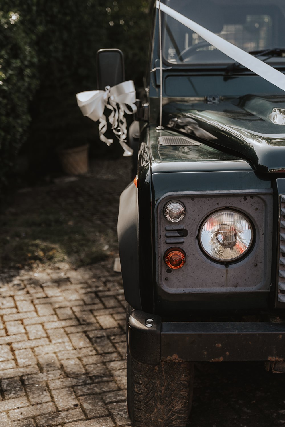 Church Tipi Wedding Charlotte Wotton Photography Defender Transport Car