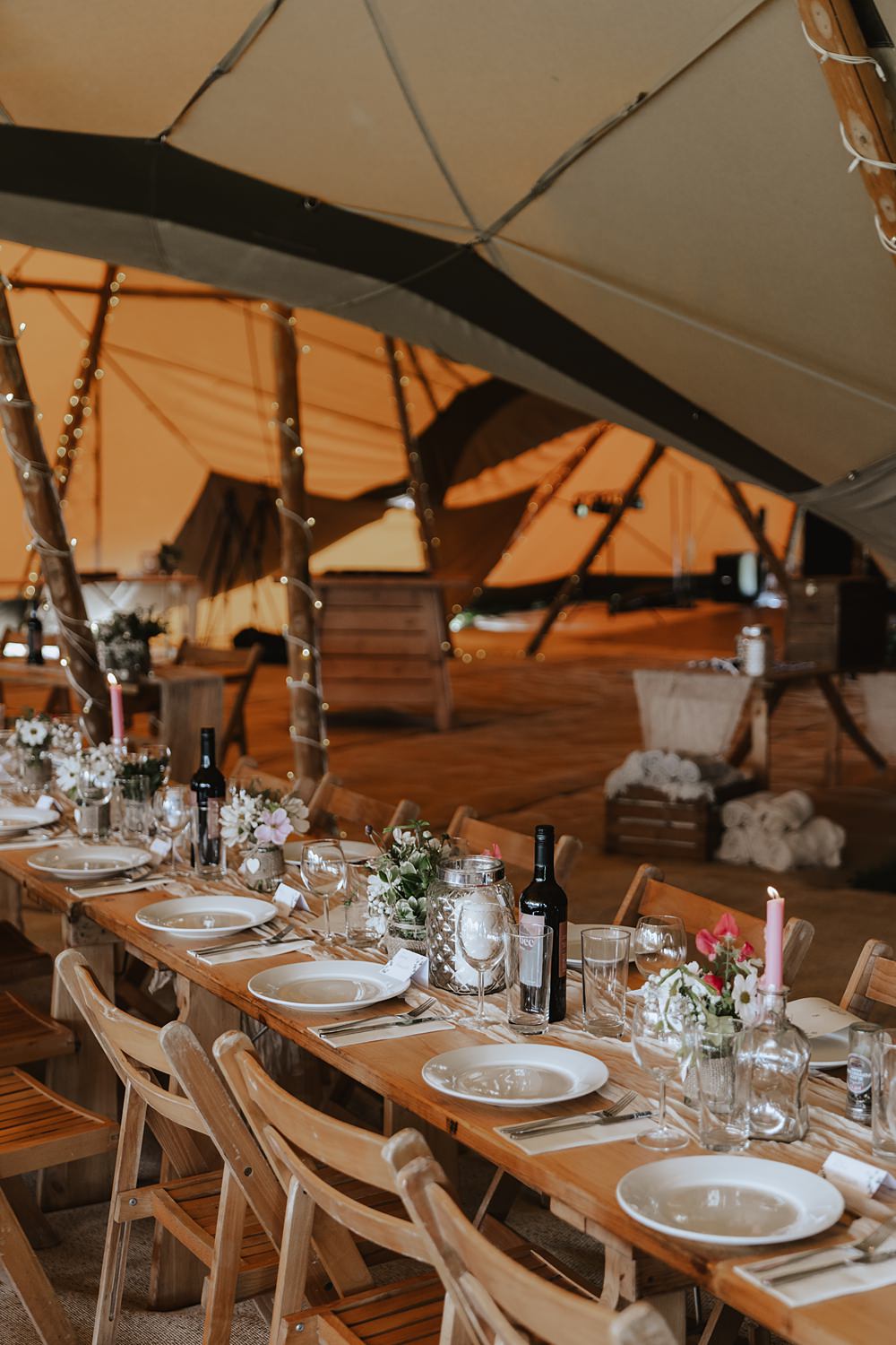 Chilled Country Summer BBQ Church \u0026 Tipi Wedding, image size:1000x1500