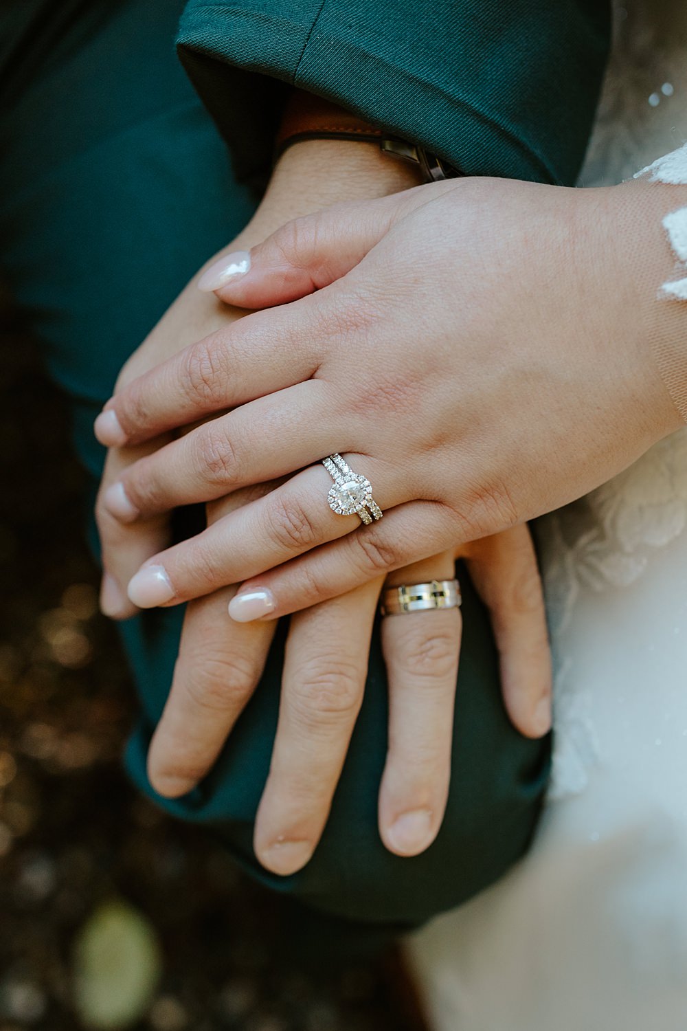 Fern Acres Forks Wedding Brianna Parks Photography Bride Groom Rings Bands
