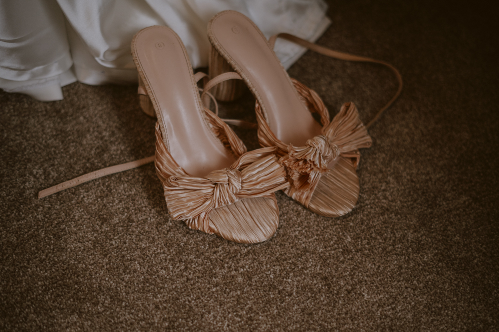 Highden Estate Wedding Sasha Weddings Bow Shoes Bride