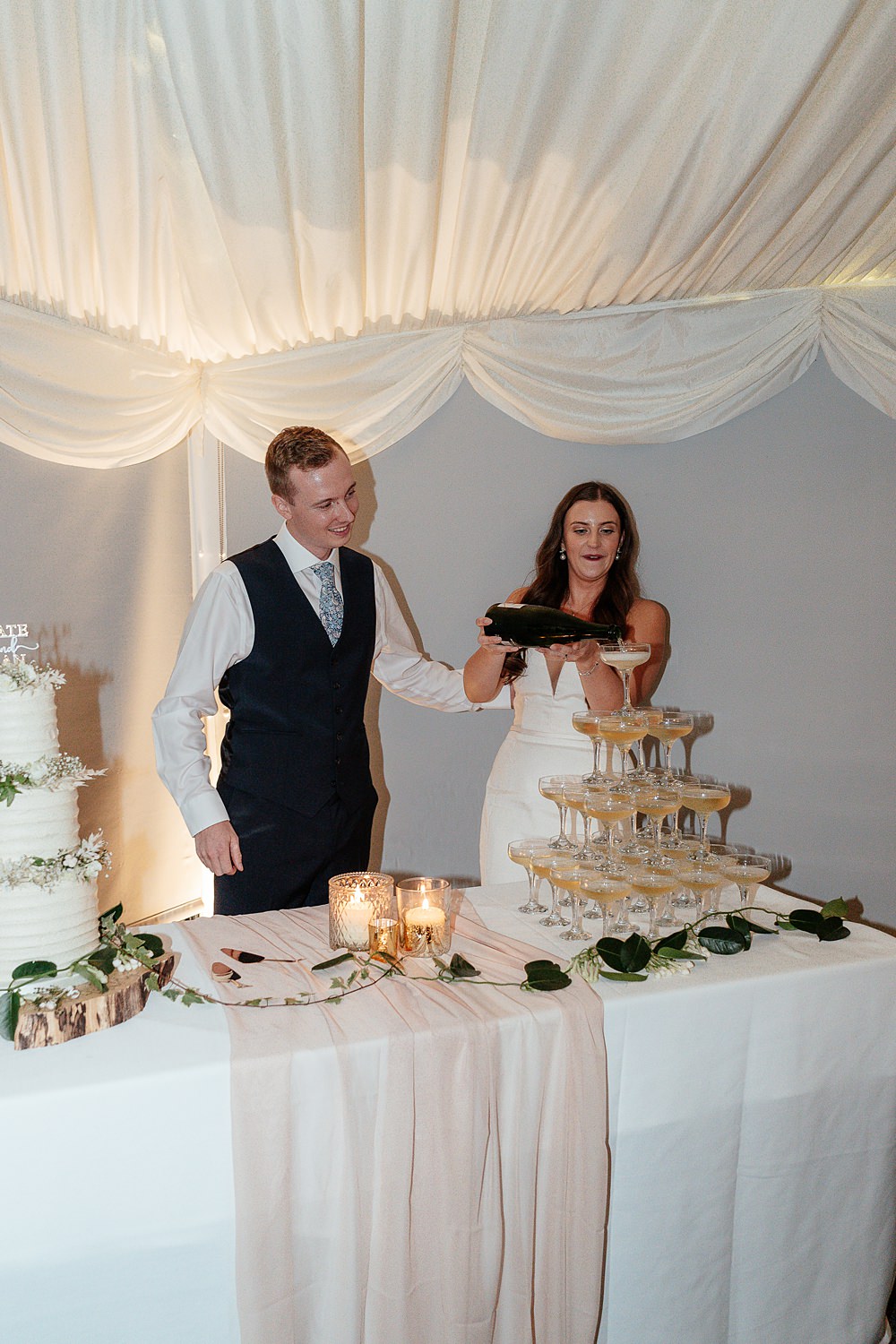 Longstowe Hall Wedding By Emma Olivia Photography Drinks Tower