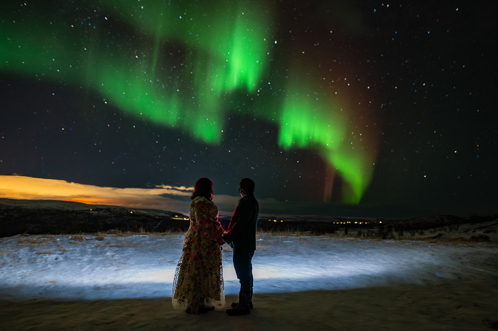 Northern Lights Elopement TS Foto Design