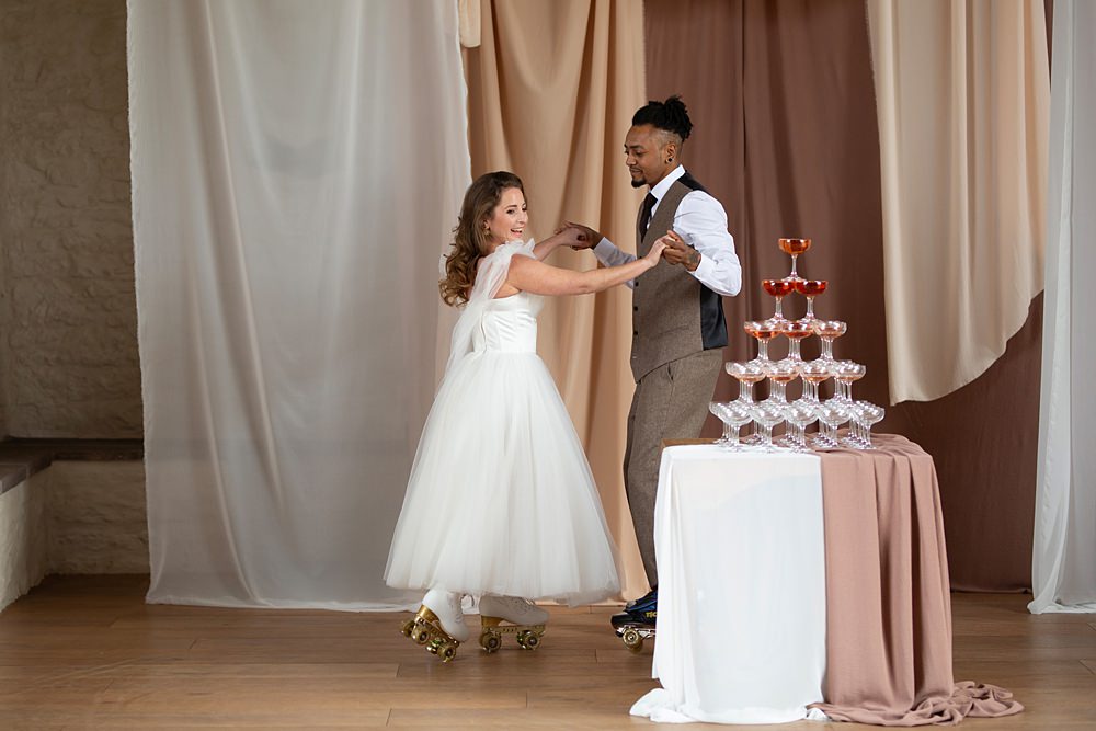 Roller Disco Wedding Ideas Heather Winstanley Photography