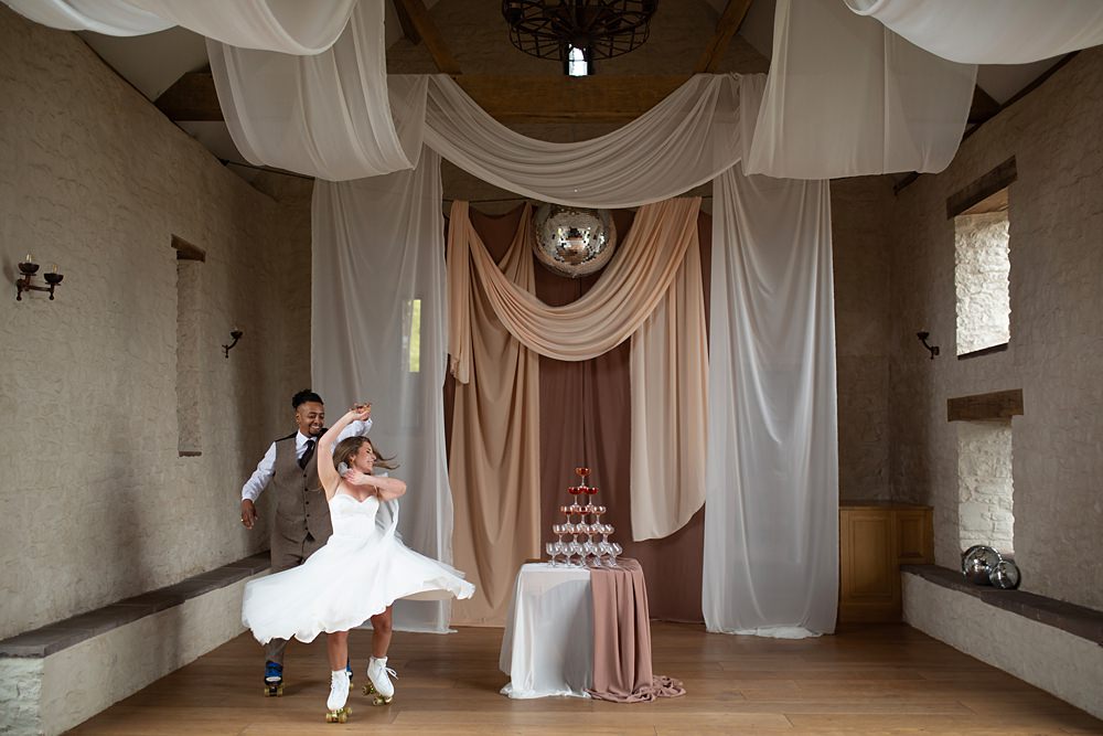 Roller Disco Wedding Ideas Heather Winstanley Photography