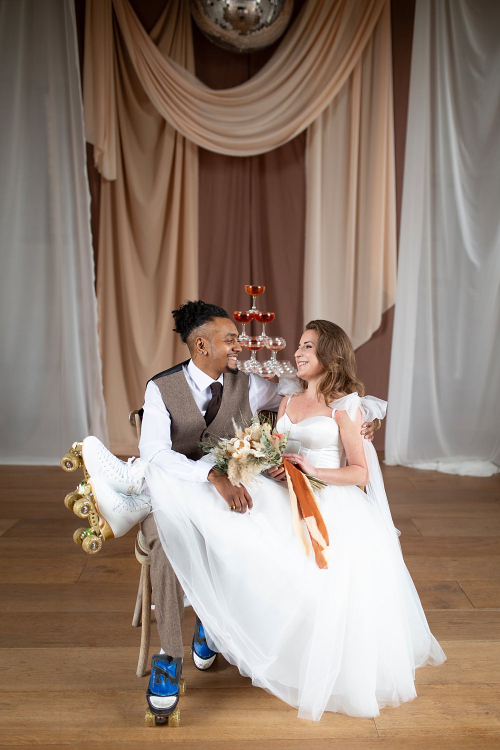 Roller Disco Wedding Ideas Heather Winstanley Photography
