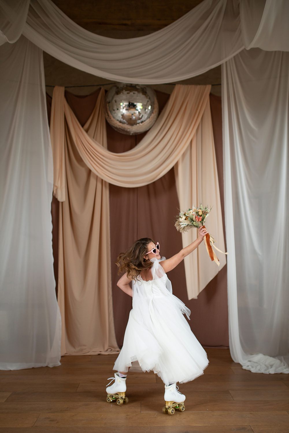 Roller Disco Wedding Ideas Heather Winstanley Photography