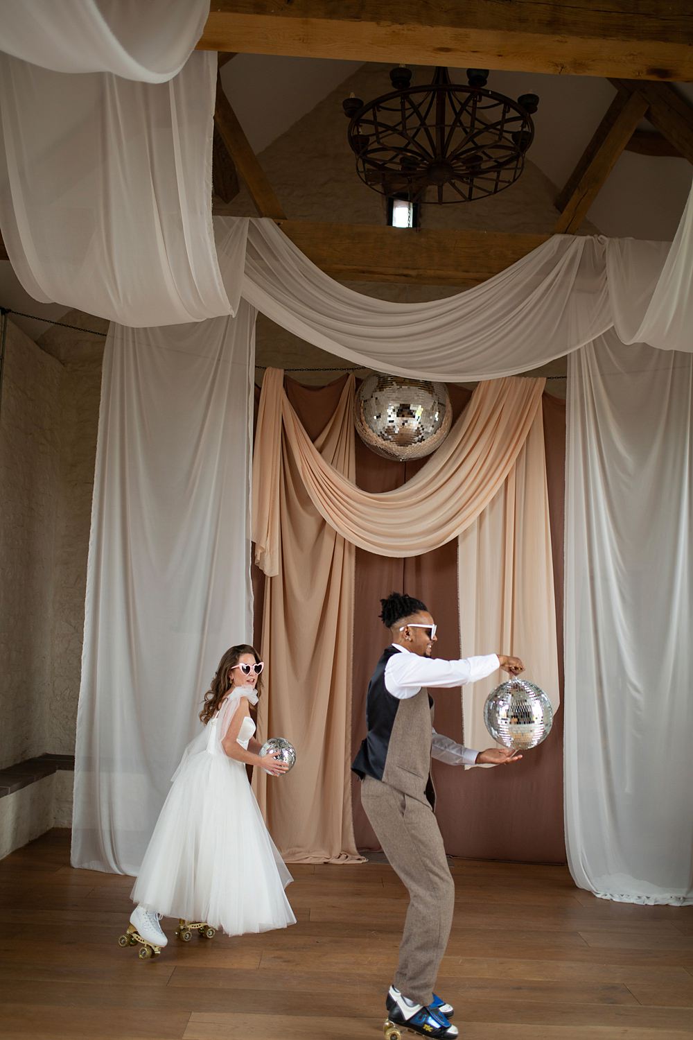 Roller Disco Wedding Ideas Heather Winstanley Photography