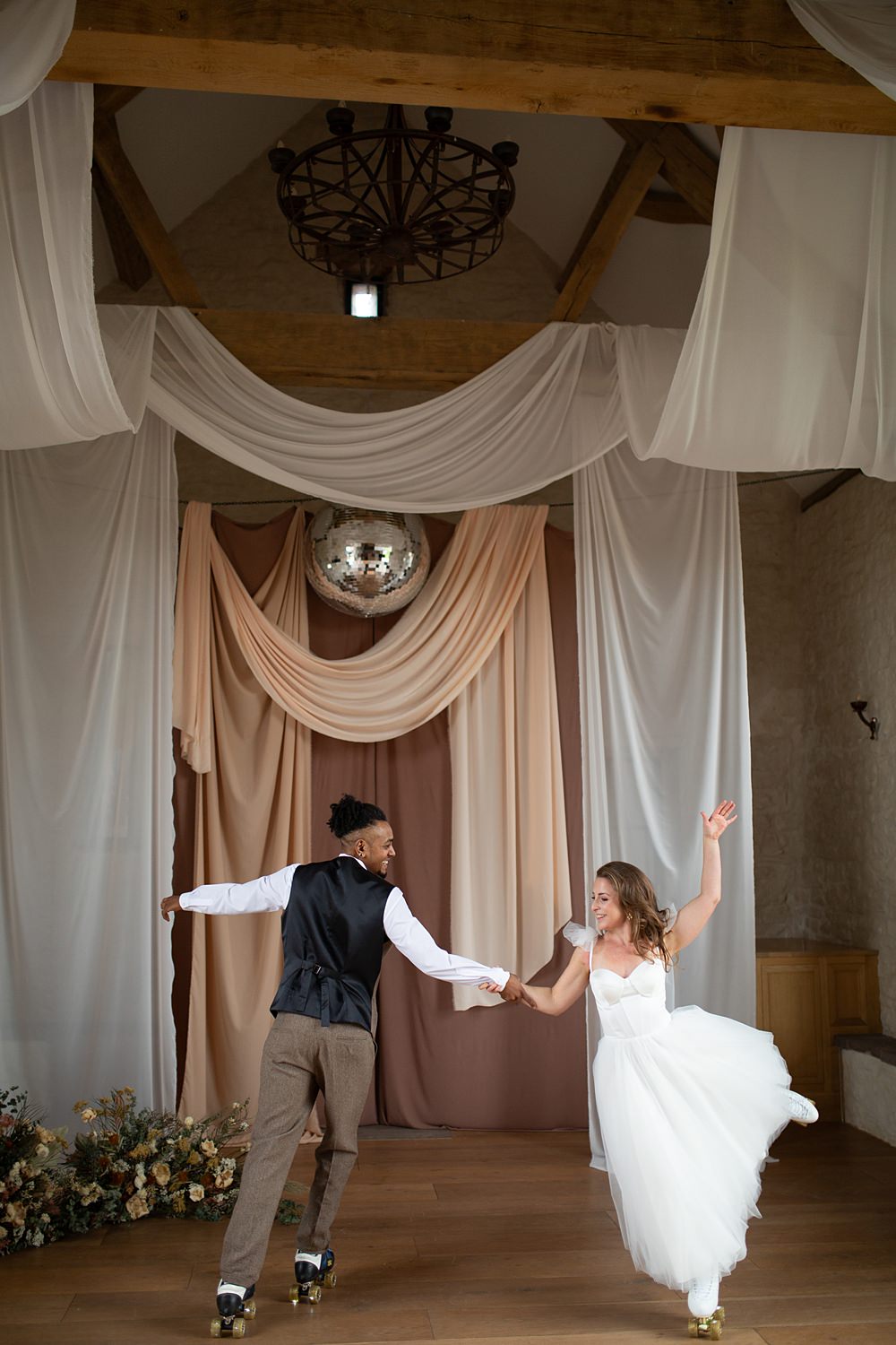 Roller Disco Wedding Ideas Heather Winstanley Photography