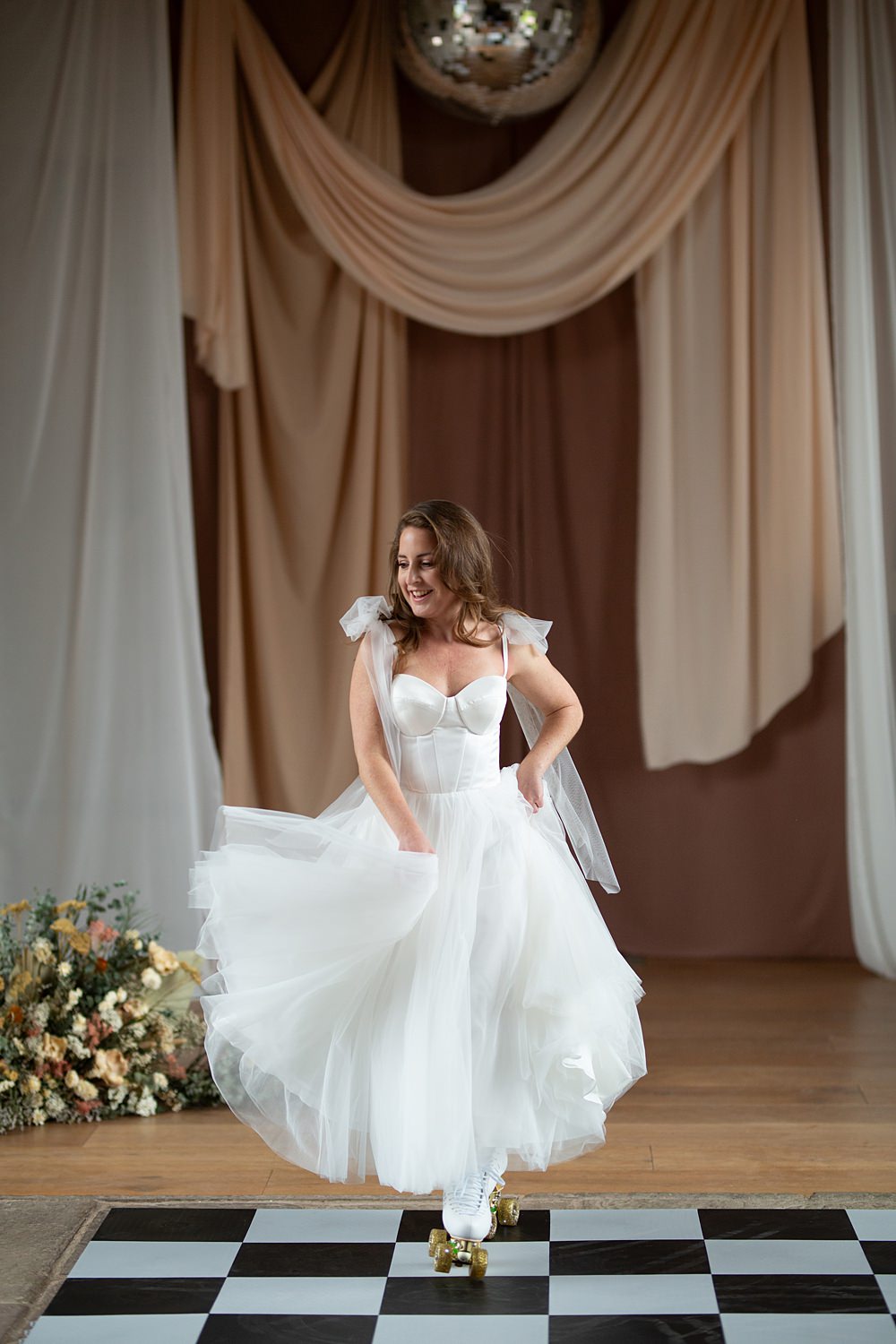 Roller Disco Wedding Ideas Heather Winstanley Photography