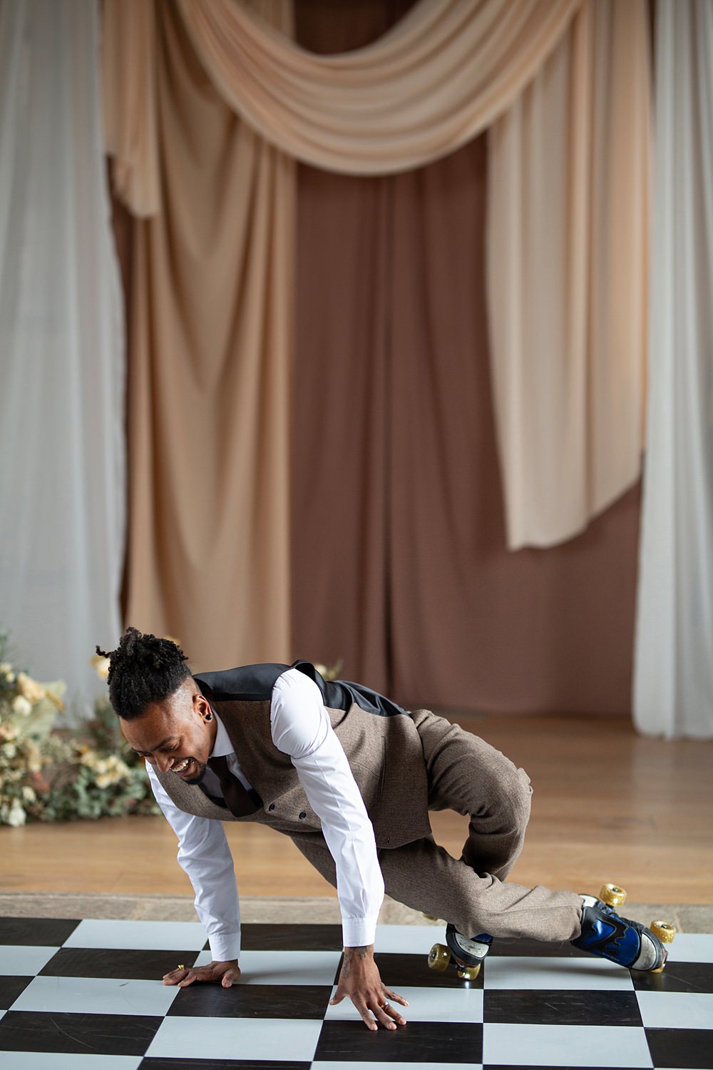 Roller Disco Wedding Ideas Heather Winstanley Photography