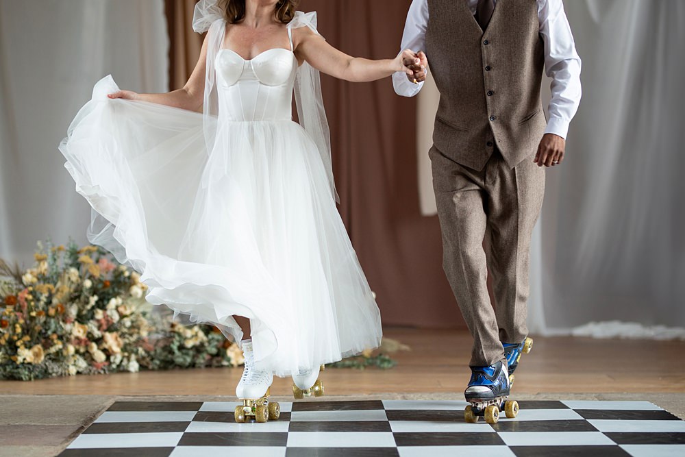 Roller Disco Wedding Ideas Heather Winstanley Photography