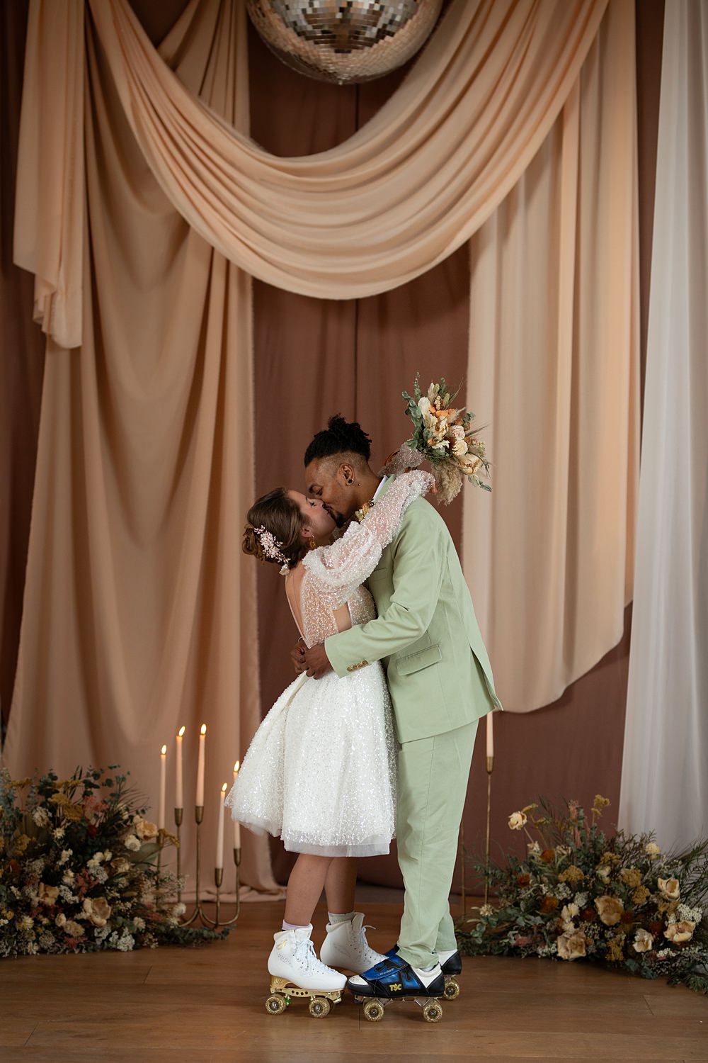Roller Disco Wedding Ideas Heather Winstanley Photography