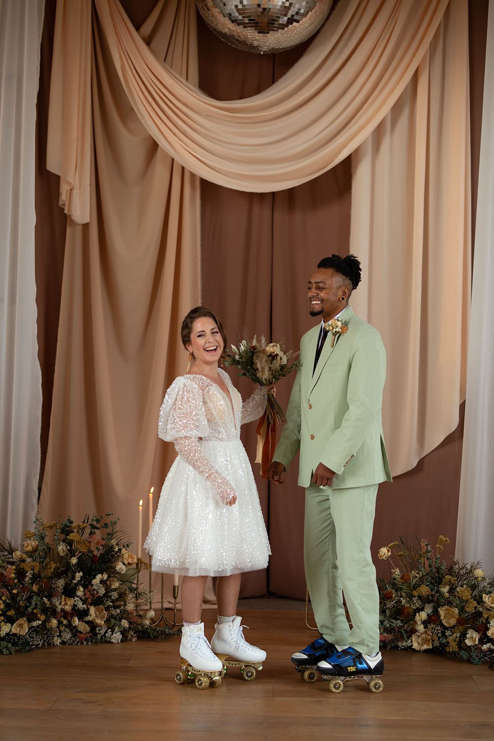 Roller Disco Wedding Ideas Heather Winstanley Photography