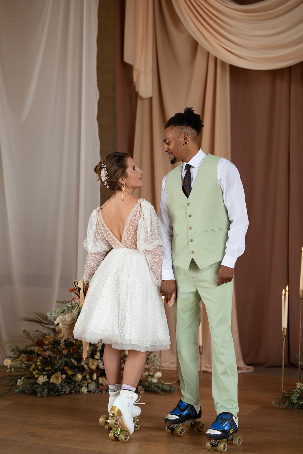 Roller Disco Wedding Ideas Heather Winstanley Photography