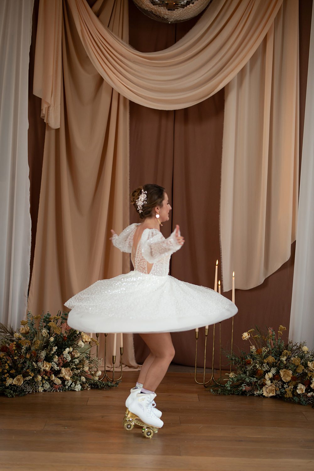 Roller Disco Wedding Ideas Heather Winstanley Photography
