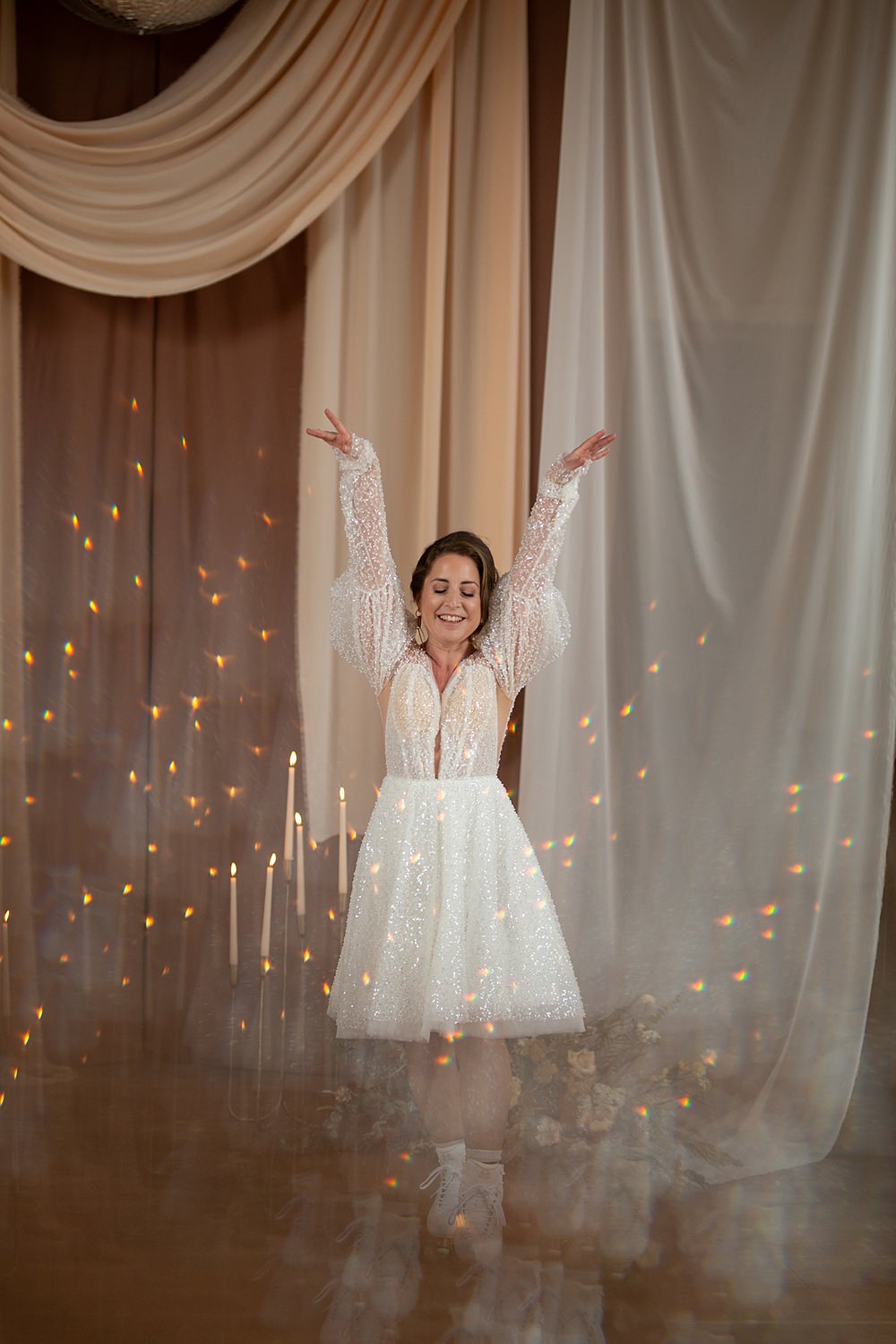 Roller Disco Wedding Ideas Heather Winstanley Photography