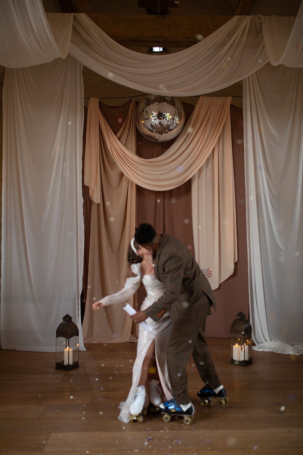 Roller Disco Wedding Ideas Heather Winstanley Photography