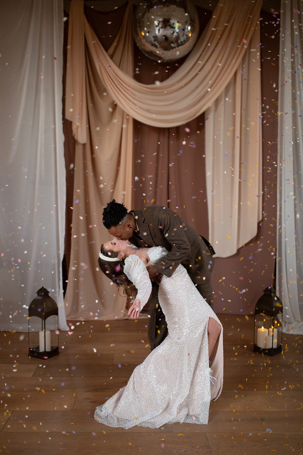 Roller Disco Wedding Ideas Heather Winstanley Photography Confetti Cannon