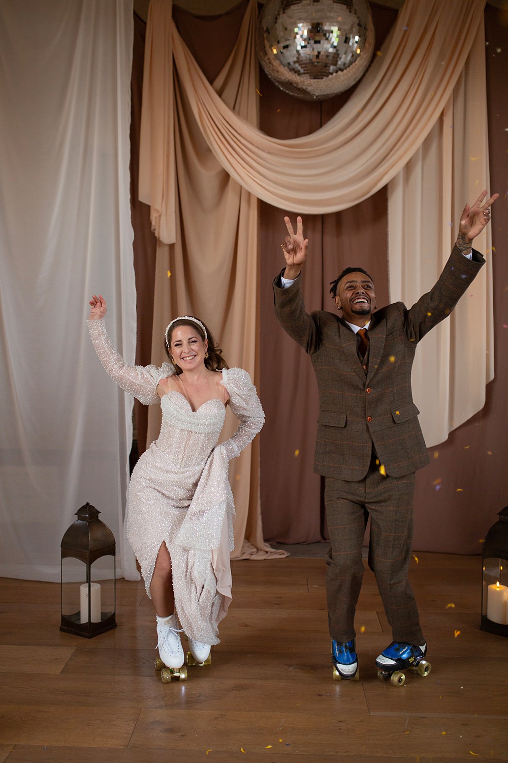 Roller Disco Wedding Ideas Heather Winstanley Photography