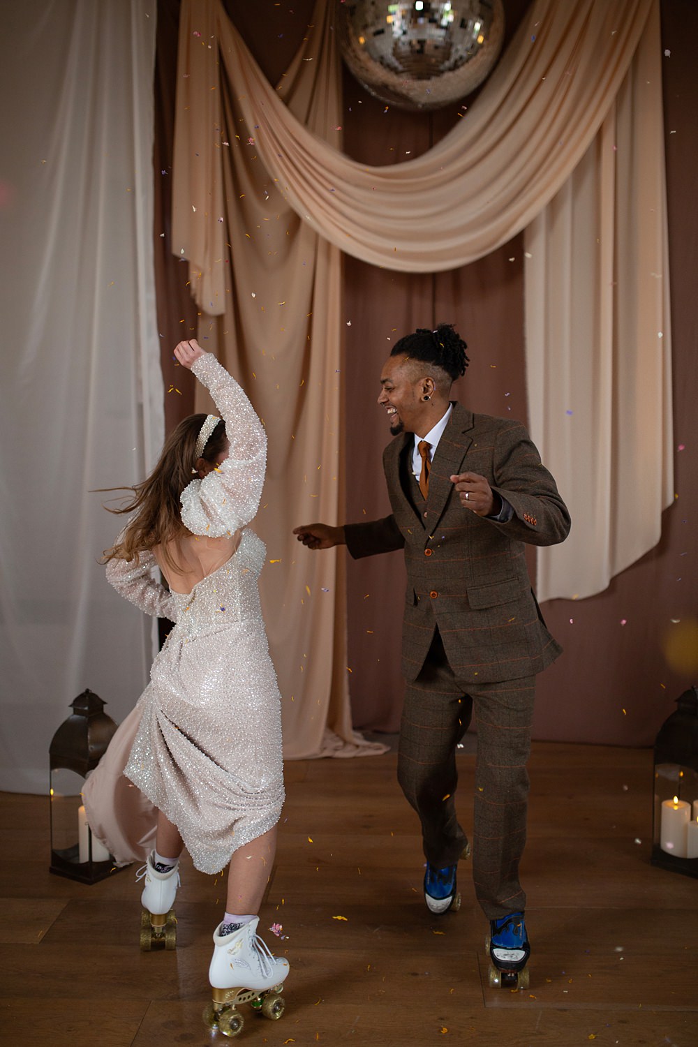 Roller Disco Wedding Ideas Heather Winstanley Photography