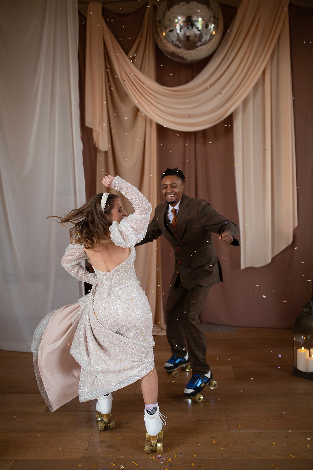 Roller Disco Wedding Ideas Heather Winstanley Photography