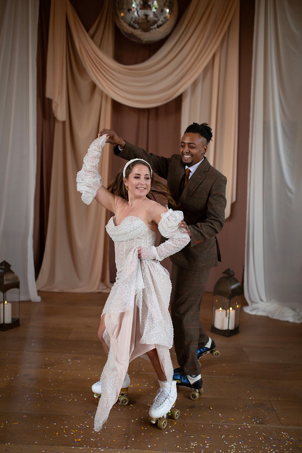 Roller Disco Wedding Ideas Heather Winstanley Photography