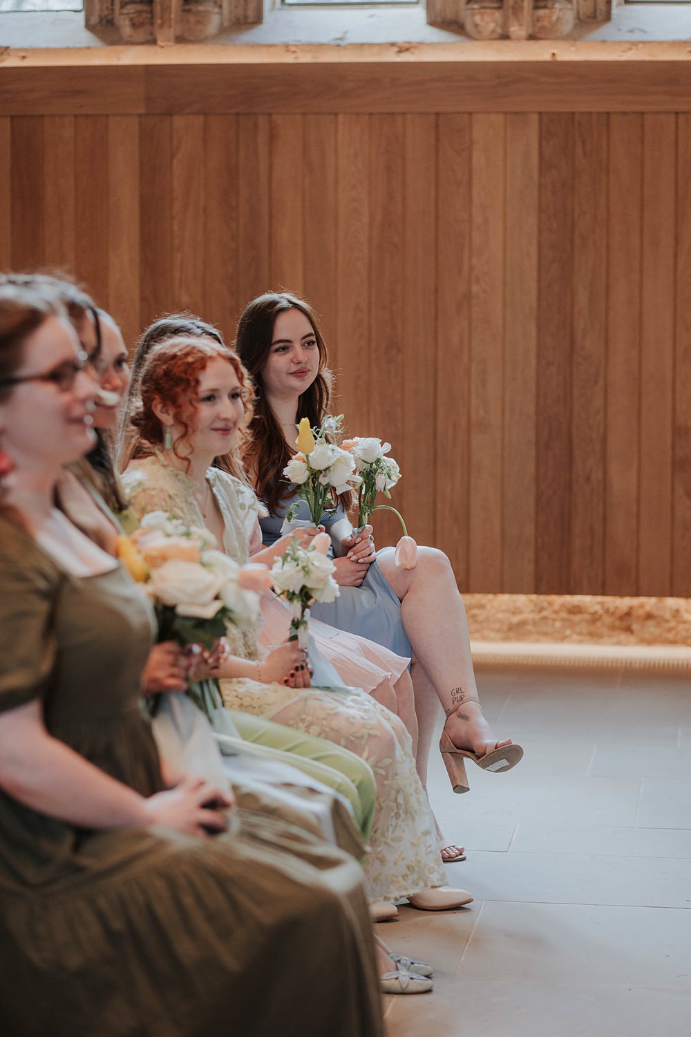The Hackney Co Wedding Grace Pham Photography Mismatched Bridesmaid Dresses