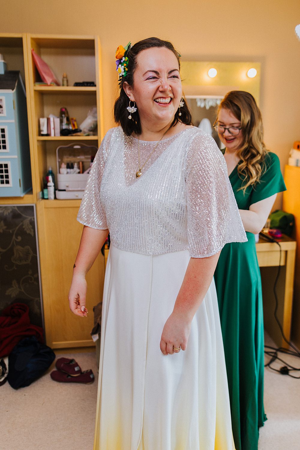 Colourful DIY Tipi Garden Wedding Lily North Photography