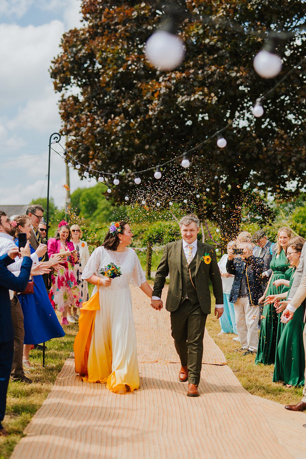 Colourful DIY Tipi Garden Wedding Lily North Photography