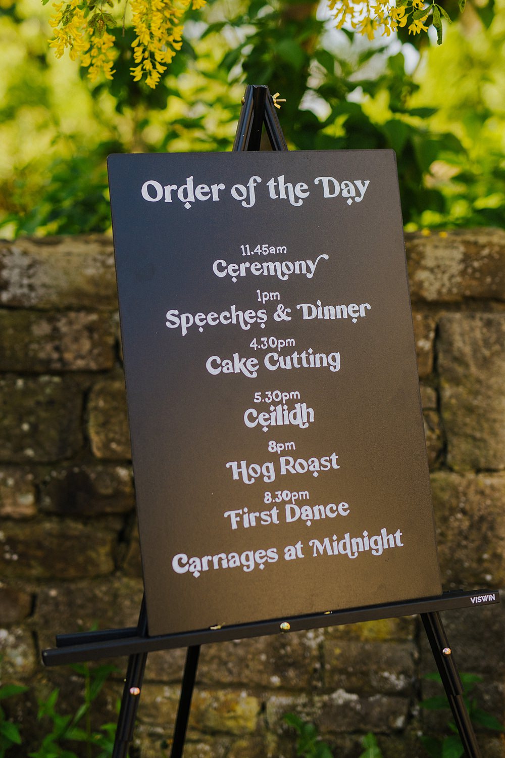 Colourful DIY Tipi Garden Wedding Lily North Photography Welcome Sign Order Day