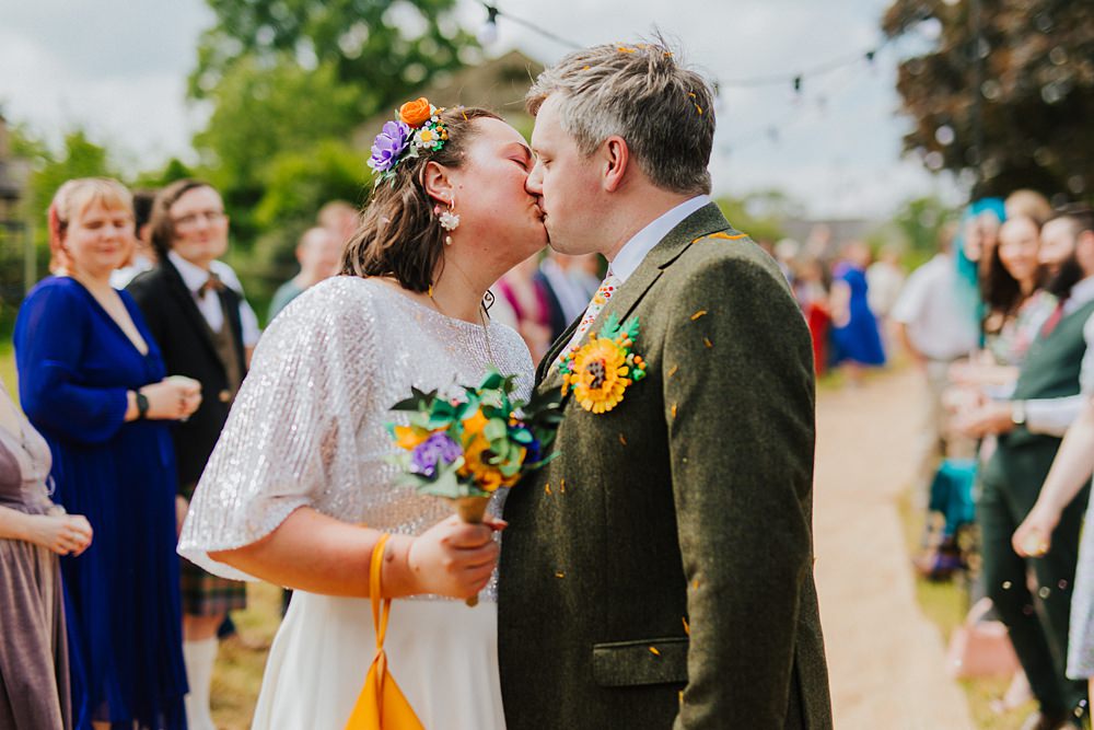 Colourful DIY Tipi Garden Wedding Lily North Photography