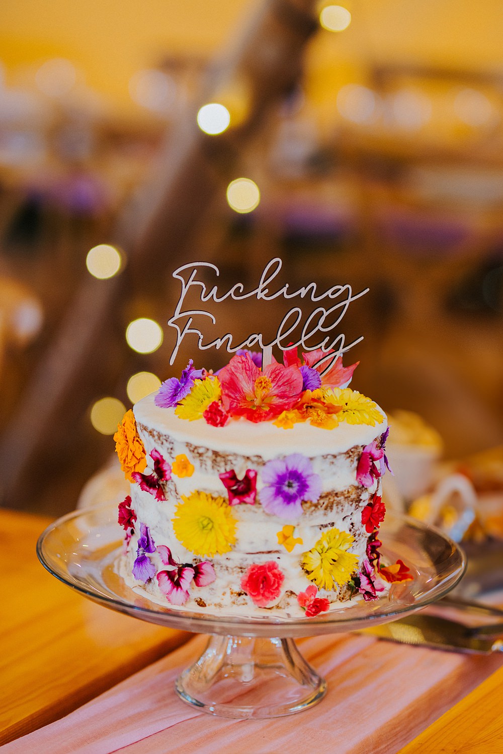 Colourful DIY Tipi Garden Wedding Lily North Photography Petal Flower Cake
