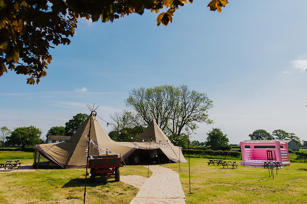 Colourful DIY Tipi Garden Wedding Lily North Photography