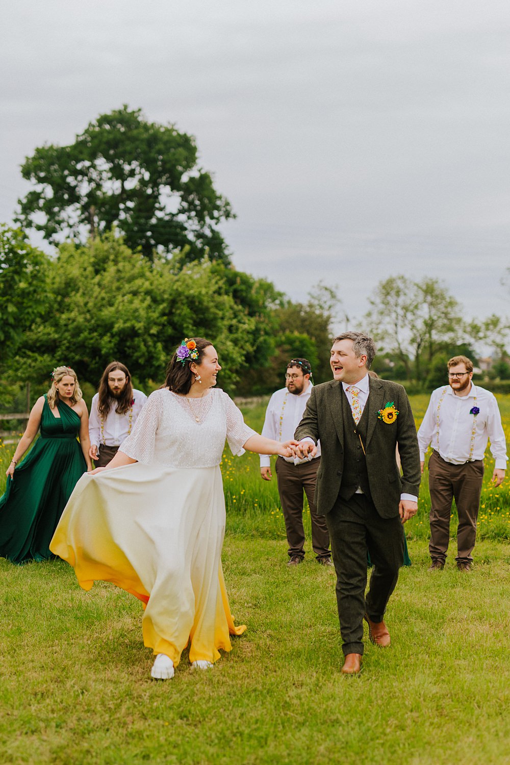 Colourful DIY Tipi Garden Wedding Lily North Photography