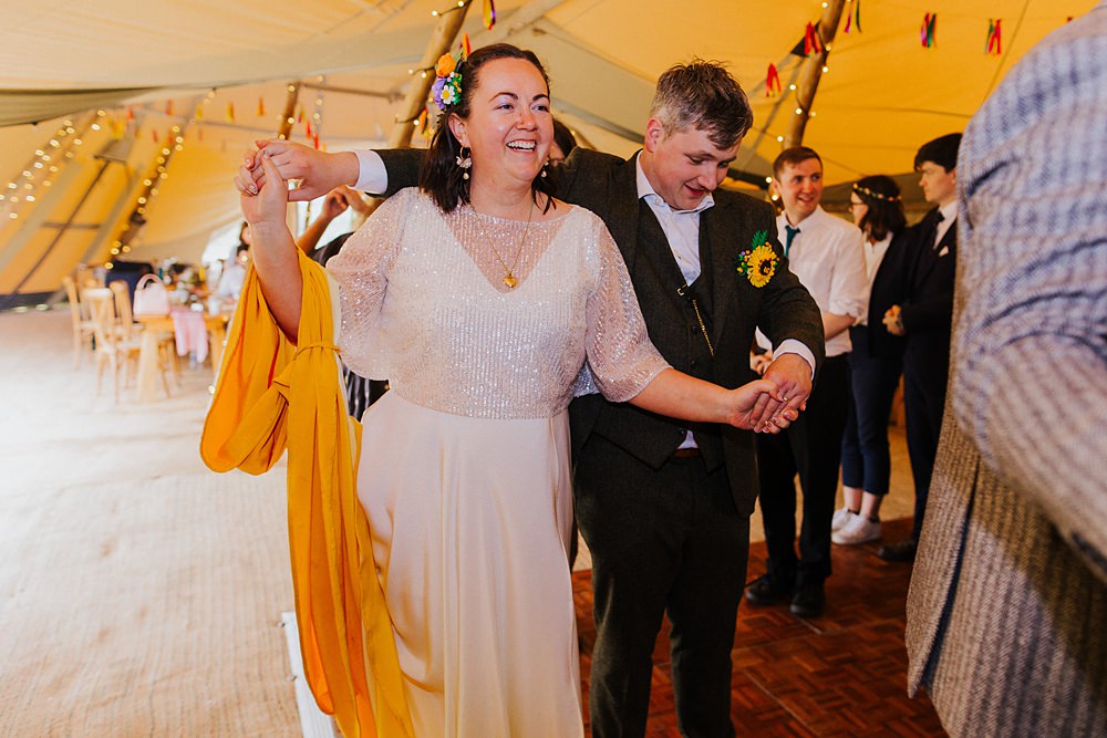 Colourful DIY Tipi Garden Wedding Lily North Photography