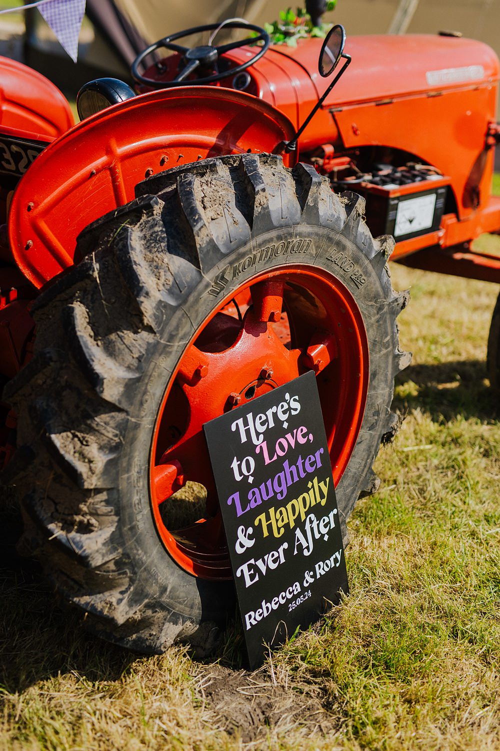 Colourful DIY Tipi Garden Wedding Lily North Photography Colourful Sign Love